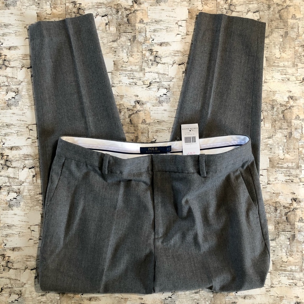 Grey 100% Wool Ralph Lauren Trousers size 12
